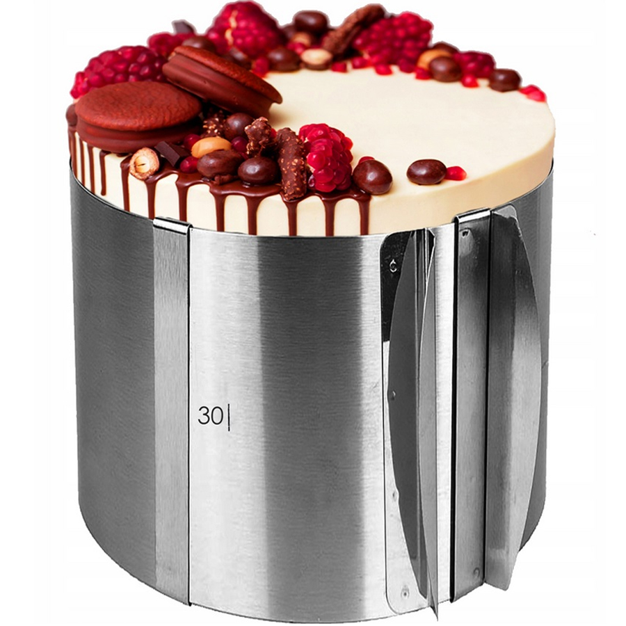 Edge Cake band Nastaviteľný priemer 16-30cm so stupnicou HIGH 20cm